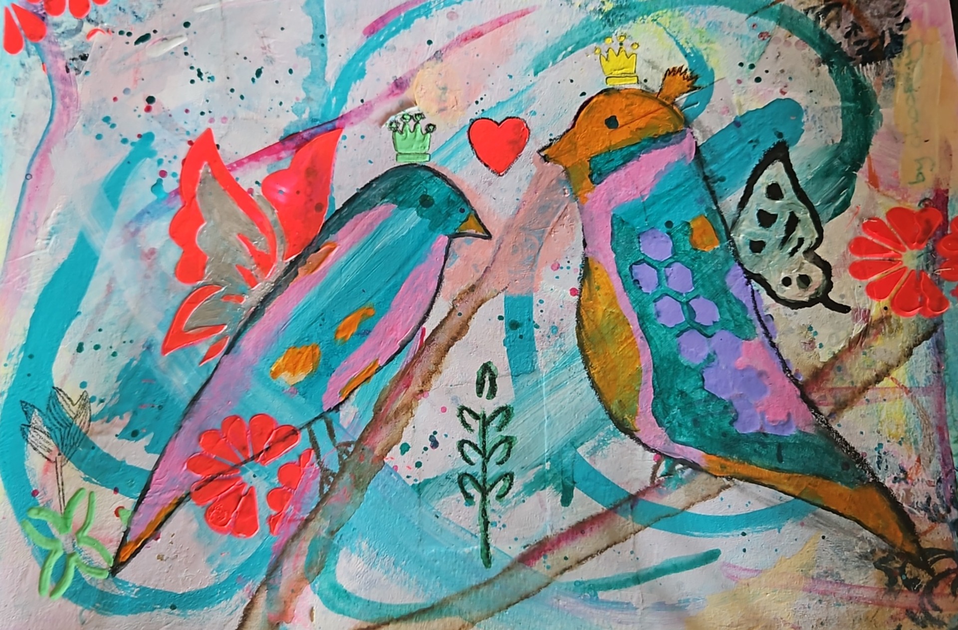 Mixed Media project, zelfgemaakt 2025 ML